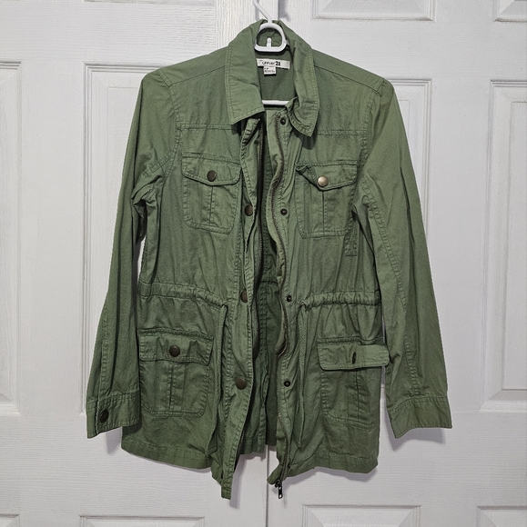 Forever 21 Army Green Utility Jacket - Picture 5 of 6